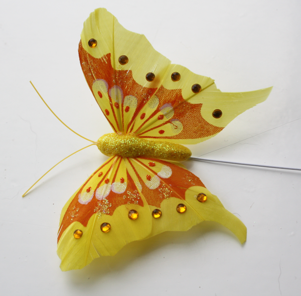 Veren vlinder geel 206383
