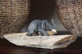 Olifant op hout 10064