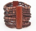 Armband hout bruin