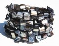Armband S/Kotak Spiral Zwart
