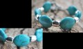Armband Turq met gladde kralen