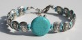 Armband Whong big blue stone 1