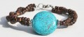 Armband Whong big blue stone 2