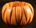 Armband gebogen hout gelakt
