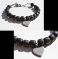 Armband hout Buddha heart