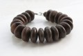 Armband hout donker bruin