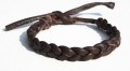 Armband leer bruin Large