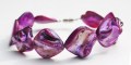 Armband parelmoer paars