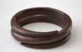 Houten armband spiraal