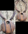 Houten ketting Caleng Sono klein rond met gat