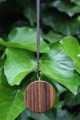 Ketting met ronde houten hanger