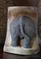 Olifanten kontje in hout 10082