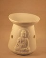 Stenen aroma olie brander met Boeddha afbeelding
