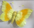 Veren vlinder 35 cm breed geel