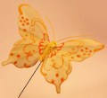 Veren vlinder Luxe geel