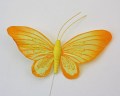 Veren vlinder oranje en gele tinten