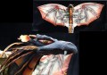 Balinese vlieger 17b Klas draak paars grijs