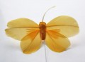 Vlinder 5334 D geel + gele vleugeltjes